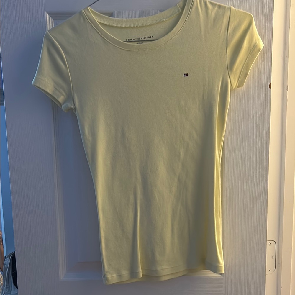 Tommy Hilfiger Women's Yellow T-Shirt